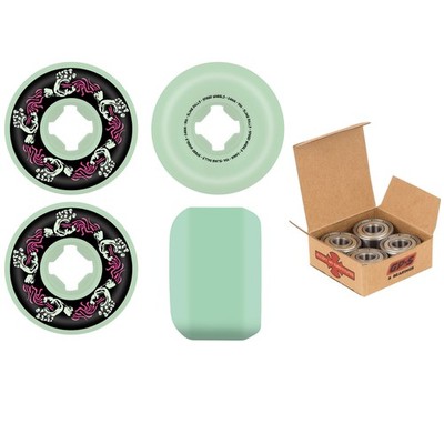 Slime Balls Skateboard Wheels and Independent Bearings Combo 54mm Screaming Han