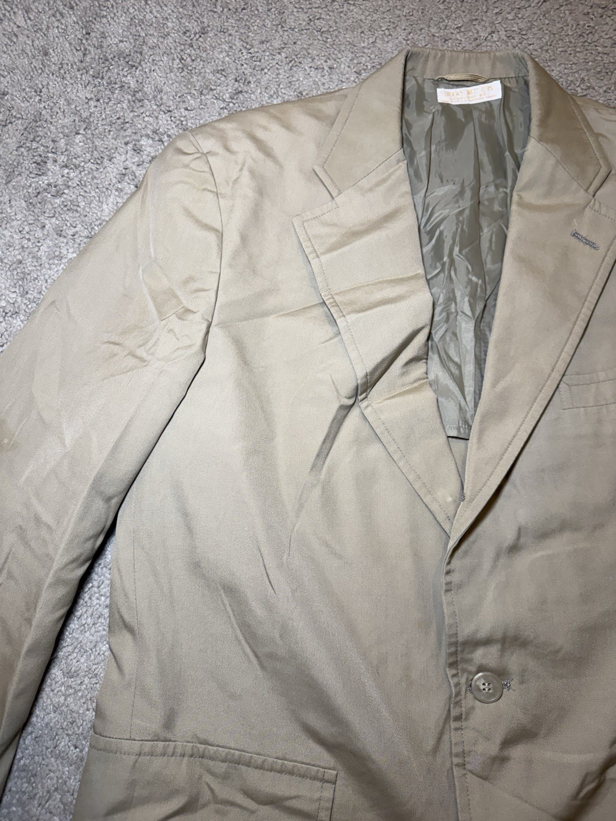 Vintage Brooks Brothers Jacket Men 44R Brown Blazer Wool Sport Coat Made USA 80s thumbnail 8