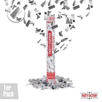 Party Popper 40Cm Konfetti Shooter Silber Regen Konfettikanone Silvester