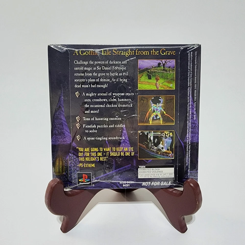 Medievil PS1 演示 CD(PlayStation 1998)全新未拆封 — 第 2/2 张图片