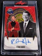 Ethan Hawke 2026 Leaf Metal Presidents' Day Encased Auto Card 1/1 Ronald Reagan