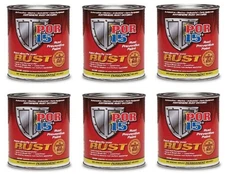 New POR-15 45408 Rust Preventive, Semi Gloss Black Pint 16oz, (6 Pack)