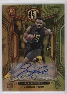 2022 Panini Gold Standard Rookies 99/199 Jerome Ford #126 Rookie Auto RC 1u5y