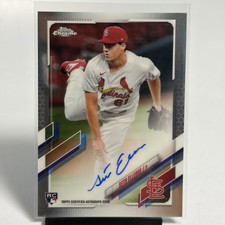 2021 Topps Chrome Rookie Auto Seth Elledge #RA-SEL NM RC Card St Louis Cardinals. rookie card picture