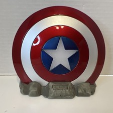iHome Marvel Captain America Shield Bluetooth Speaker Tested Working AVENGERS