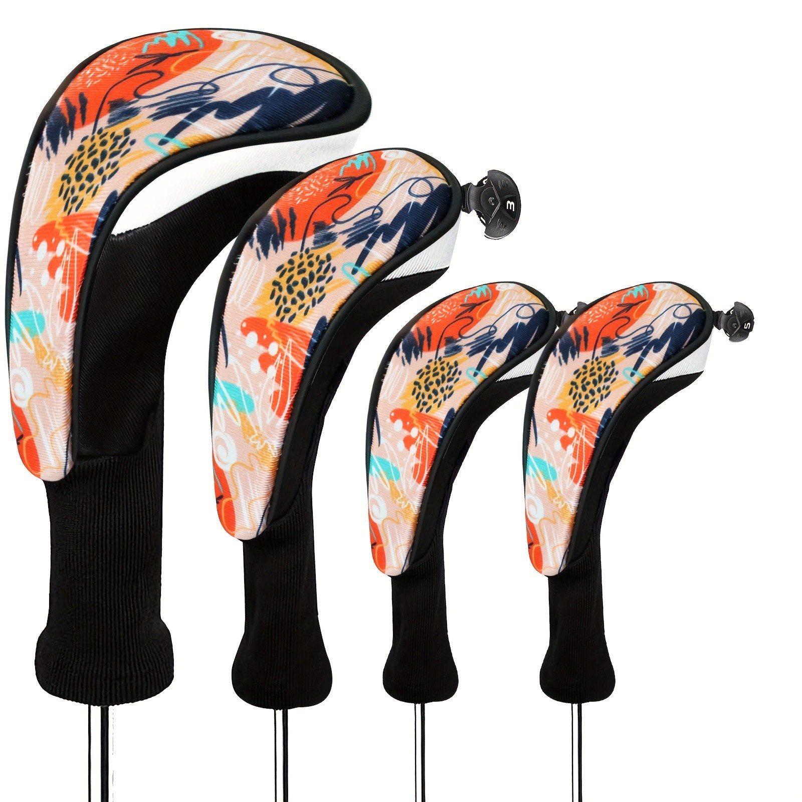 Club Head Covers Woods Driver Fairway Hybrid 4 Pack,headcove
