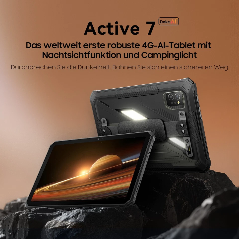 Blackview Active 7 11 Zoll Android 15 Outdoor Tablet 24GB+128GB 10000mAh 4G LTE - Bild 2 von 4