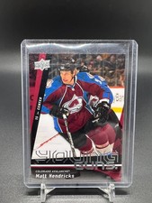 2009-10 Upper Deck #247 Matt Hendricks RC Young Guns Rookie Colorado Avalanche