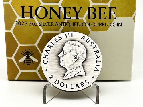 Australia 2025 2$ HONEY BEE Apis Mellifera 2 oz Silver Coloured Coin IN STOCK! - Picture 9 of 22