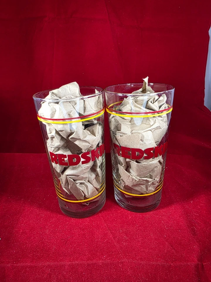 Vaso de beber vintage 1980 NFL Washington Redskins 16 oz - recuerdos de fútbol americano Foto 4 de 4