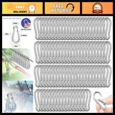 200PCS Heavy Duty 2" Carabiner Clips, 220lbs Load Capacity for Outdoor Gear, Ham