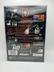 D (Sega Saturn, 1996) CIB Complete In Box /w Registration Card TESTED WORKS