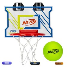 NERFOOP Elite Over the Door Mini Hoop Set with NERF Foam Basketball 82238