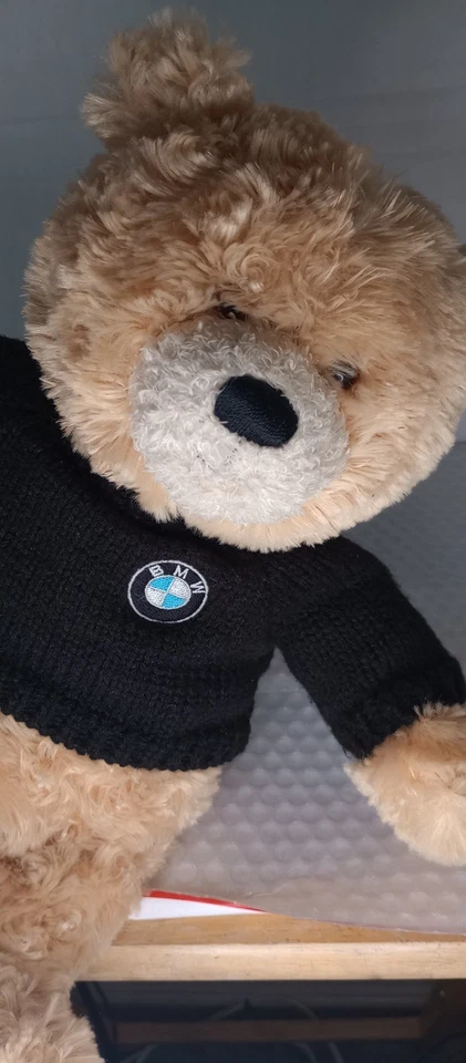 Suéter BMW Oso de Miel Peluche de Gund Peluche Negro Tejido Logo BMW Foto 4 de 4