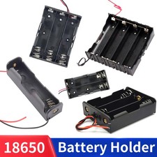 18650 Battery Holder 1 2 3 4 Cell Lithium Battery Case Box Tandem/Parallel lot