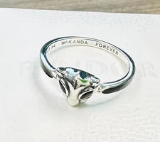 Pandora Black Panther Ring 194223C01 +FREE GIFT BOX +Polish cloth ~Choose Size