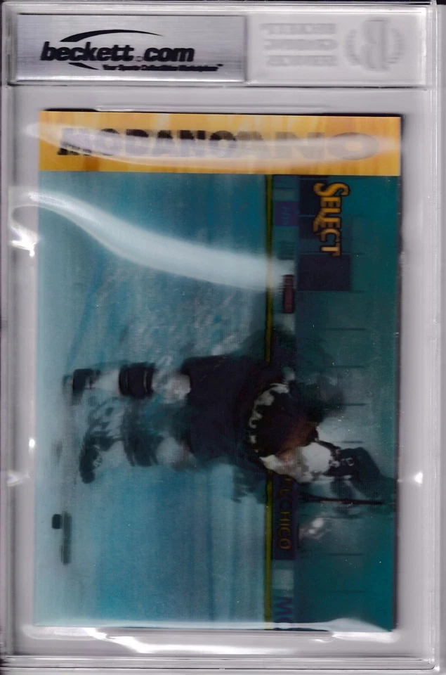 Mike Modano autographed signed auto Dallas Stars 1995 Select 5x7 jumbo card BAS - Image 2 of 2