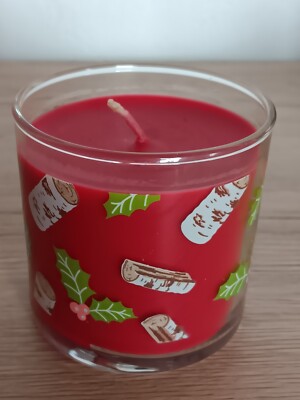 1 PartyLite Mini DWG : FIREWOOD & HOLLY/Kaminholz Stechpalme Tanne / NEU / RAR *