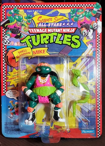 MOC Playmates TMNT 1991 Sewer Sports All-Stars SHE...