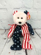 1999 Ty Spangle beanie baby pink face tag errors Great Condition Rare