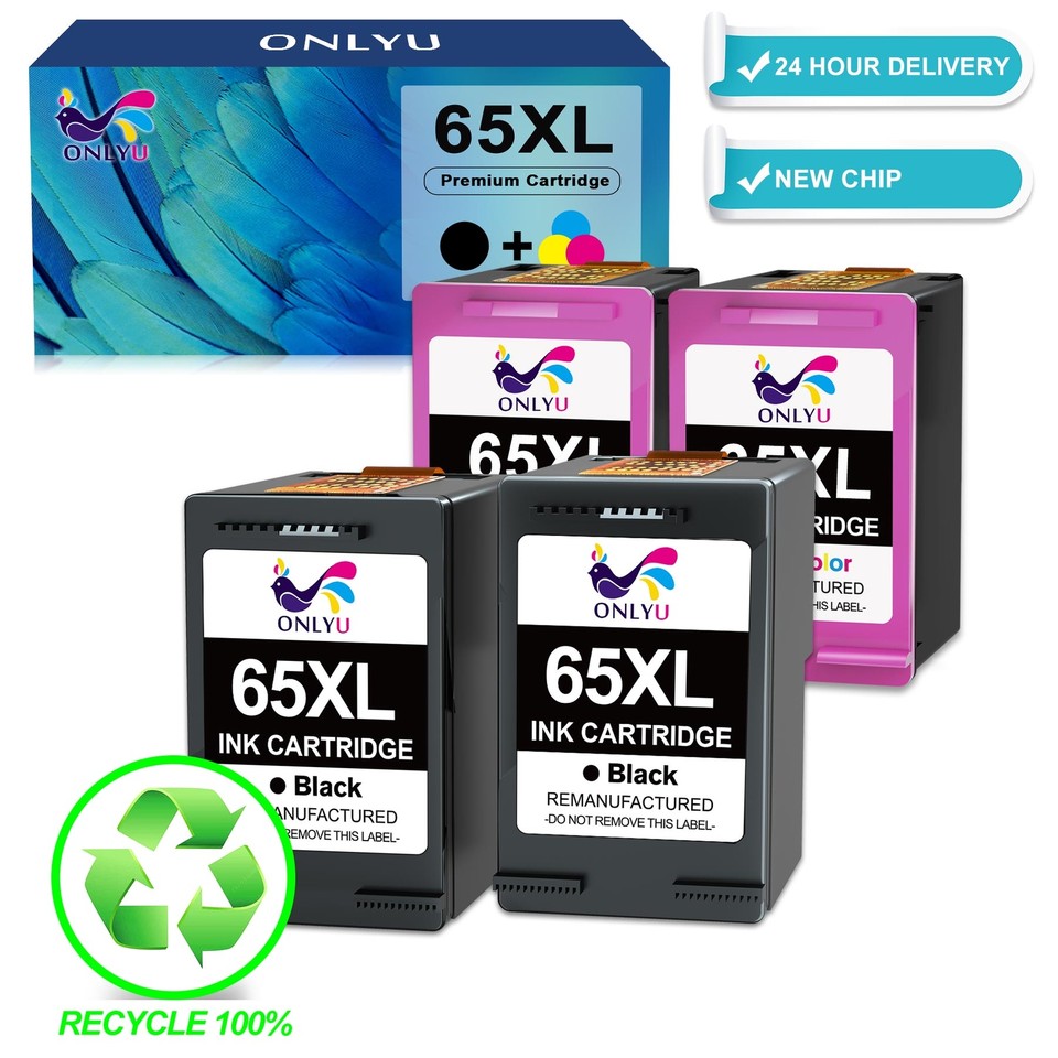 Printer Ink for HP 65 65XL DeskJet 2600 2622 2652 ENVY 5010 5012 5014 ...