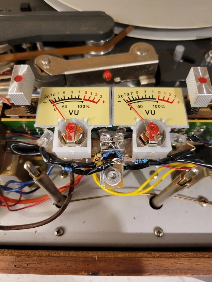 Repuesto medidor VU revox a77 MKI, MKII, MKIII MKIV. Pieza nueva modificada para adaptarse. Foto 3 de 4