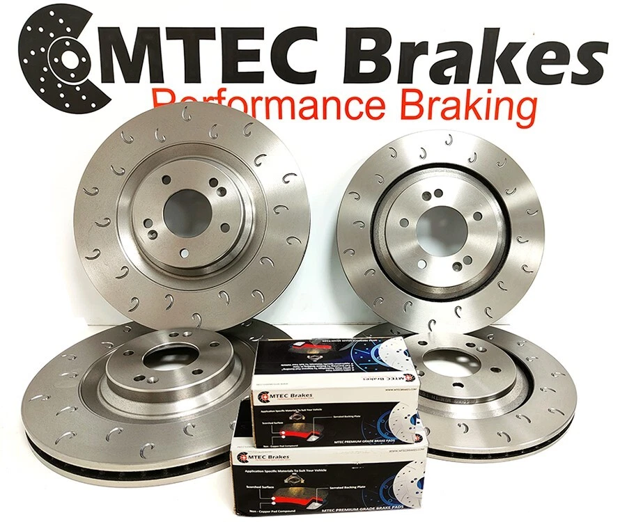 BMW E92 335i 335d Coupe 09/06-12/13 Front Rear Brake Discs C-Hook & MTEC Pads