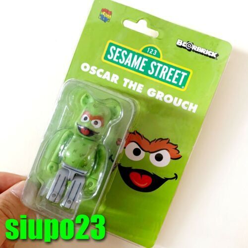 Figure BE@RBRICK OSCAR THE GROUCH The Original Orange Fur Figure BE@RBRICK OSCAR THE GROUCH The Original Orange Fur