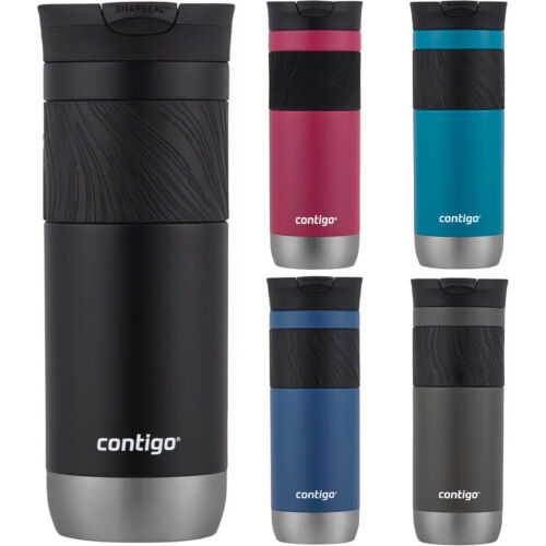 Contigo 20 oz. Tasse de voyage en acier inoxydable isolé Byron 2.0 SnapSeal - Photo 1/16