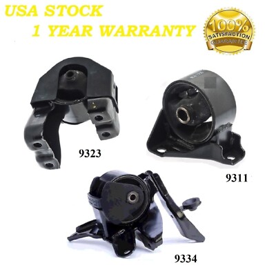3PCS Motor & Trans Mount FIT 2007-2010 Kia Magentis 2.4L VIN (3) & 2.7L VIN(4)