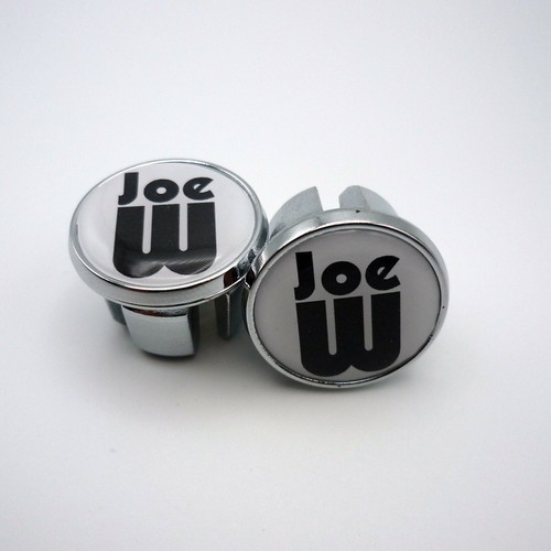 Vintage Style, Joe Waugh, Chrom Racing Bar Stecker, Kappen, Repro