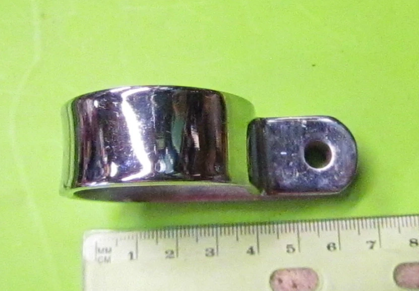 Soporte de escape cromado Rickman NOS Zundapp 125 MX soporte p/n S/T Foto 2 de 4