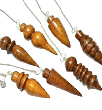 Hermoso péndulo de radiestesia de madera regalo de curación bienestar meditación hecho a mano