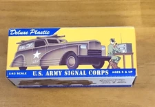 Vintage 40's American Dimestore 1:43 Deluxe Plastic Army Signal Corps  #20056