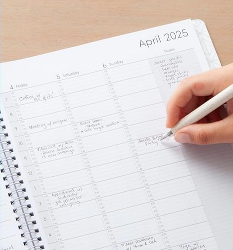 2025 Weekly and Monthly Appointment Planner Calendar, 8.5" X 11", with 15-Minute - Picture 7 of 12