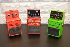 Boss RC-3 Loop Station + PH-3 Phaser + PSM-5 Power Supply Guitar Pedal Bundle