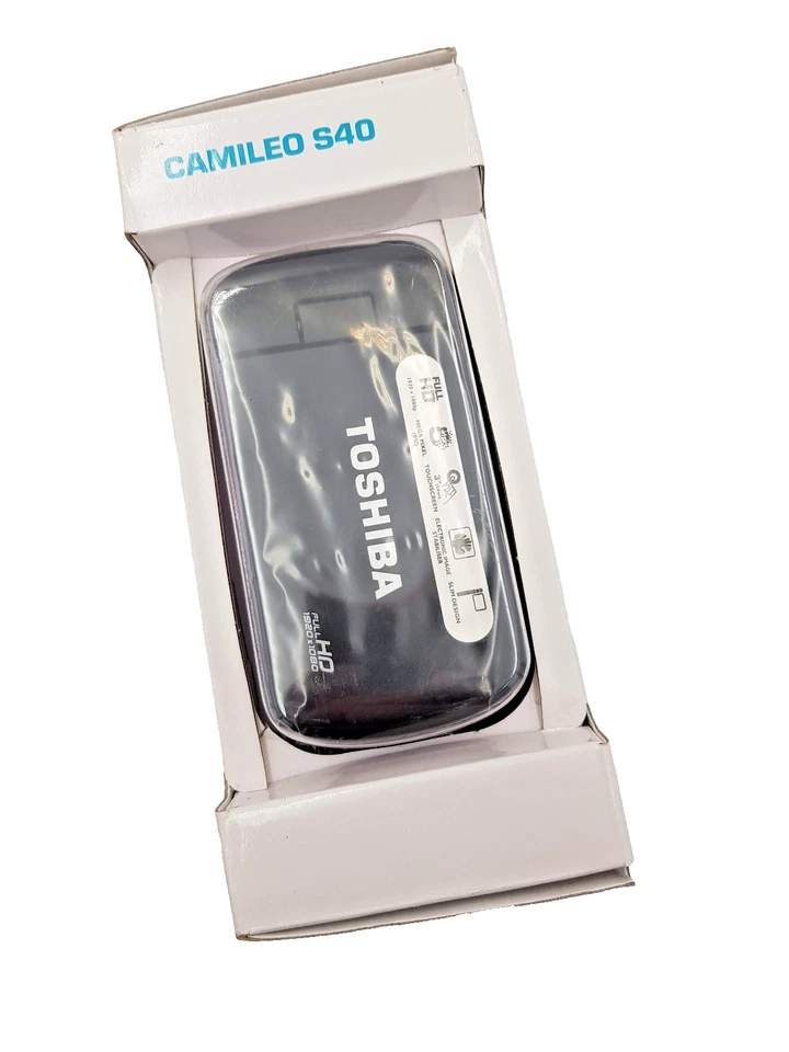 Cámara digital de bolsillo y videocámara Toshiba Camileo S40 Full HD PÚRPURA - Nueva Foto 3 de 4