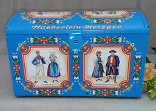 Alte Blechdose Haeberlein Metzger Lebkuchen N&uuml;rnberg Dose P 182.