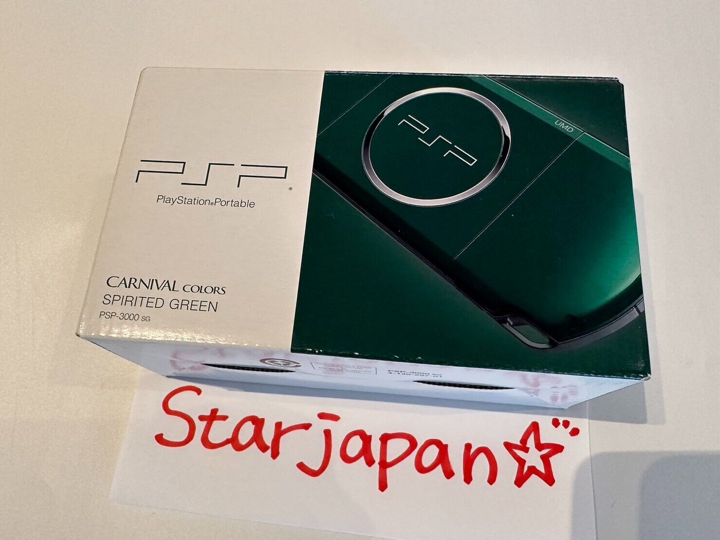 Playstation Portable Spirited Green PSP 3000SG Sony Limited Console F/S used