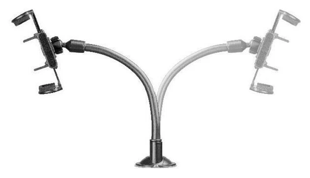 Cellular Line Supporto auto smartphone HUG FLEXI Xl Universal Black PILOTFLEXIK - Immagine 3 di 4