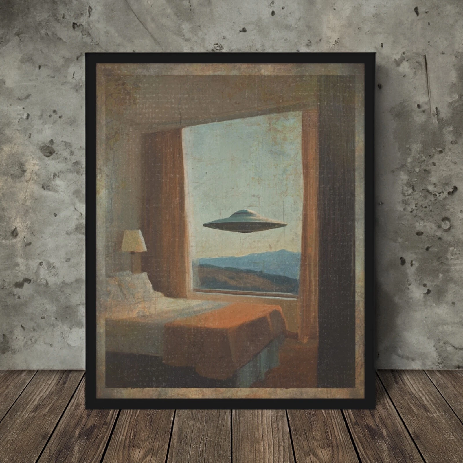 *CUSTOM SIGNED* UFO MOTEL Wall Art, Alien Sci-fi Poster, UAP Space Hotel Decor
Opens in a new window