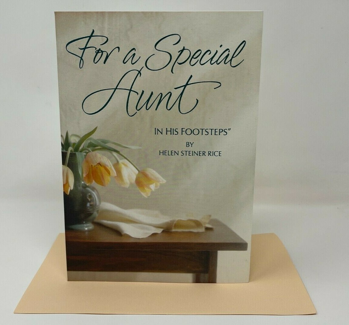 MOTHERS DAY CARD Aunt By Helen Steiner Rice greeting card 6 1/2 x 9 1/4  LARGE | eBay