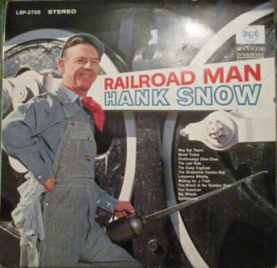 Hank Snow Railroad Man NEAR MINT RCA Victor Vinyl LP