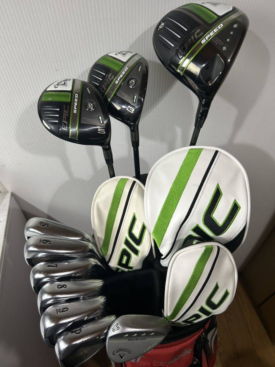 Callaway Epic Speed Legacy MD3 Golf Club Set 10-Piece with  