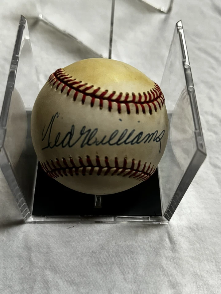 Ted Williams AUTOGRAPHED Signed Baseball SWEET SPOT Rawlings Official BobbyBown - Image 2 of 3