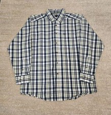 Ariat Pro Series Long Sleeve Button Down Plaid Checkered Shirt Men's Size Large
