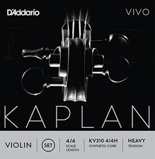 D'Addario Kaplan Vivo Violin String Set, 4/4 Scale, Heavy Tension