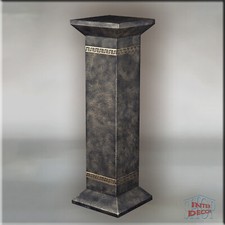 Säule Dekosäule Blumensäule Antike Sockel Ständer Podest Mäander Kunstharz