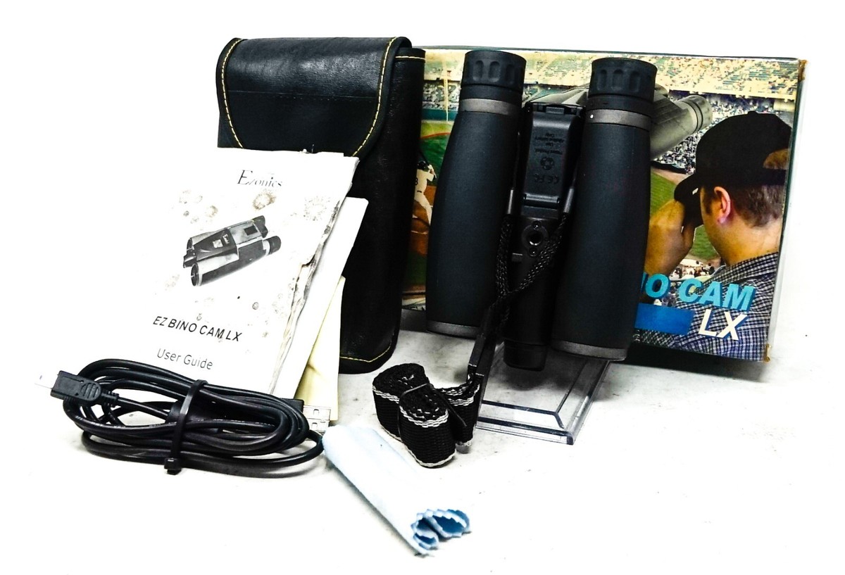 Ezonics Bino Cam LX 8x32mm Binoculars With Built-In Camera & Case