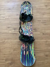 GNU Snowboard B Street, 145 CM with Burton Genesis Bindings.